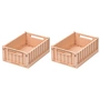 LIEWOOD - Weston Aufbewahrungsbox, 25 x 18 x 9,5 cm, tuscany rose (2er-Set)