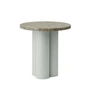 Normann Copenhagen - Dit Beistelltisch Ø 40 cm, travertine silver / light green