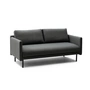 Normann Copenhagen - Rar 2-Sitzer Sofa, schwarz / Re-Born dark grey