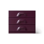 HKliving - Kommode mit 3 Schubladen, mulberry