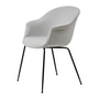 Gubi - Bat Dining Stuhl Vollpolsterung (Conic Base), schwarz / Remix 3 (123)