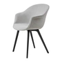 Gubi - Bat Dining Stuhl Vollpolsterung (Plastic Base), Schwarz / Remix 3 (123)