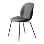 Gubi - Beetle Dining Chair Frontpolsterung (Conic Base), Schwarz / Enzo Degli Angiuoni (0023)