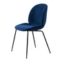 Gubi - Beetle Dining Chair Vollpolsterung (Conic Base), Schwarz / Remix 3 (003)