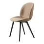 Gubi - Beetle Dining Chair Vollpolsterung (Plastic Base), Schwarz / Remix 3 (233)