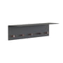 Frost - Unu Wandgarderobe 60 x 15 x 15 cm, schwarz matt / kupfer poliert