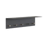 Frost - Unu Wandgarderobe 60 x 15 x 15 cm, schwarz matt / gold poliert