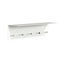 Frost - Unu Wandgarderobe 60 x 15 x 15 cm, weiss matt / weiss poliert