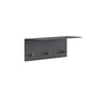 Frost - Unu Wandgarderobe 40 x 15 x 15 cm, schwarz matt / kupfer poliert