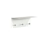 Frost - Unu Wandgarderobe 40 x 15 x 15 cm, weiss matt / weiss poliert