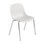 Muuto - Fiber Side Chair Tube Base, Chrom / weiss recycled