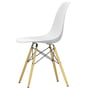 Vitra - Eames Plastic Side Chair DSW RE, Ahorn gelblich / baumwollweiss (Filzgleiter basic dark)