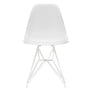 Vitra - Eames Plastic Side Chair DSR RE, weiss / baumwollweiss (Filzgleiter basic dark)