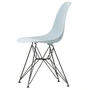 Vitra - Eames Plastic Side Chair DSR RE, basic dark / eisgrau (Filzgleiter basic dark)