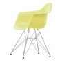 Vitra - Eames Plastic Armchair DAR RE, verchromt / citron (Filzgleiter basic dark)	