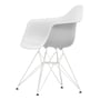 Vitra - Eames Plastic Armchair DAR RE, weiss / baumwollweiss (Filzgleiter basic dark)