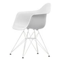 Vitra - Eames Plastic Armchair DAR RE, weiss / baumwollweiss (Filzgleiter basic dark)