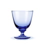 Holmegaard - Flow Trinkglas mit Fuss 35 cl, dunkelblau