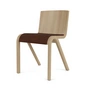 Audo - Ready Dining Chair, Sitzpolster, Eiche natur / Bouclé bordeaux