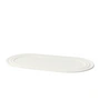 Broste Copenhagen - Stevns Teller, oval 27,5 x 14,5 cm, kalkweiss