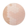 Lorena Canals - Honeycomb waschbarer Teppich, Ø 140 cm, light pink / ivory / rose