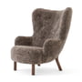 &Tradition - Petra Lounge Chair VB3, High Back, Walnuss geölt / Schafsfell Sahara