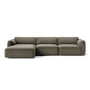 &Tradition - Develius Mellow Eck-Sofa, Konfiguration E, warm grey (Barnum 08)
