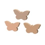 Cam Cam Copenhagen - Haken aus Holz, Schmetterling, rose mix (3er-Set)