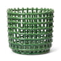 ferm Living - Keramik Korb, gross, emerald green