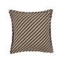 Nobodinoz - Landscape Kissen, 45 x 45 cm, gestreift sesame