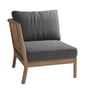 Fritz Hansen - Skagerak Tradition Outdoor Sofa Endmodul, Teak / charcoal