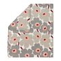 Marimekko - Unikko Deckenbezug, 210 x 210 cm, off-white / warm grey / pink