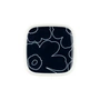 Marimekko - Oiva Piirto Unikko Teller, 10 x 10 cm, weiss / dunkelblau (60th Anniversary Collection)