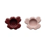 Marimekko - Unikko Teelichthalter, rosy grey / reddish brown (2er-Set) (60th Anniversary Collection)