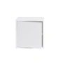 Muuto - Stacked System Regalmodul mit Tür, medium / weiss