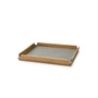 Lind DNA - Airy Teak Tablett Square S, Teak / Nupo light grey