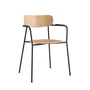 Andersen Furniture - Scope Armlehnstuhl, Gestell schwarz / Eiche weiss gefärbt