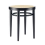 Thonet - 214 RH Hocker, Rohrgeflecht mit Kunststoffstützgewebe / Buche schwarz (TP 29)