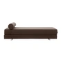 Softline - Lubi Schlafsofa mit Kaltschaummatratze, mokka (Filz 635), inkl. Nackenrolle