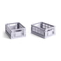 Hay - Colour Crate Korb Mini, 17 x 13 cm, lavender, recycled (2er-Set)