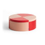 Hay - Tin Container rund, rot / soft pink