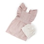 Sebra - Kinderschürze und Kochmütze, dusty pink / classic white