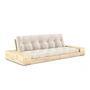 Karup Design - Base Schlafsofa mit Aufbewahrung, Kiefer klar lackiert / ivory