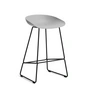 HAY - About A Stool AAS 38 Barhocker H 76, schwarz / concrete grey 2.0 (Filzgleiter)