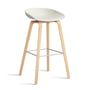 Hay - About A Stool AAS 32 H 85 cm, Eiche geseift / Edelstahl / melange cream 2.0 (Filzgleiter)