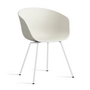 HAY - About A Chair AAC 26, weiss / melange cream 2.0 (Filzgleiter)