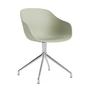 HAY - About A Chair AAC 220, Aluminium poliert / pastel green 2.0 (Kunststoffgleiter)