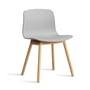 Hay - About A Chair AAC 12, Eiche lackiert / concrete grey 2.0 (Filzgleiter)