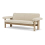 Audo - Brasilia 2-Sitzer Sofa, Eiche natur / Schaffell natur