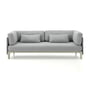 Vitra - Anagram flexibles Modul-Sofa, 190 x 95 cm, inkl. Kissen 65 x 55 cm, kreide / kiesel melange (Dumet 06)